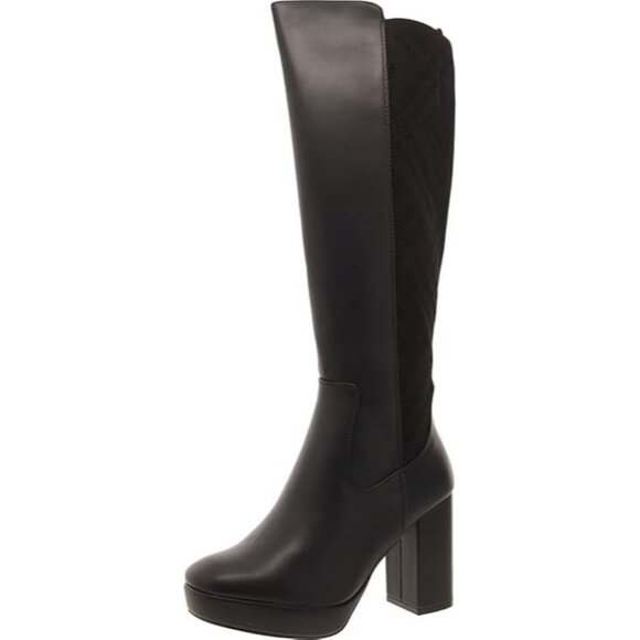 MIA Womens Elisenda Block Heel Platform Tall Knee High Boots Black Size 6M NIB - Picture 4 of 4